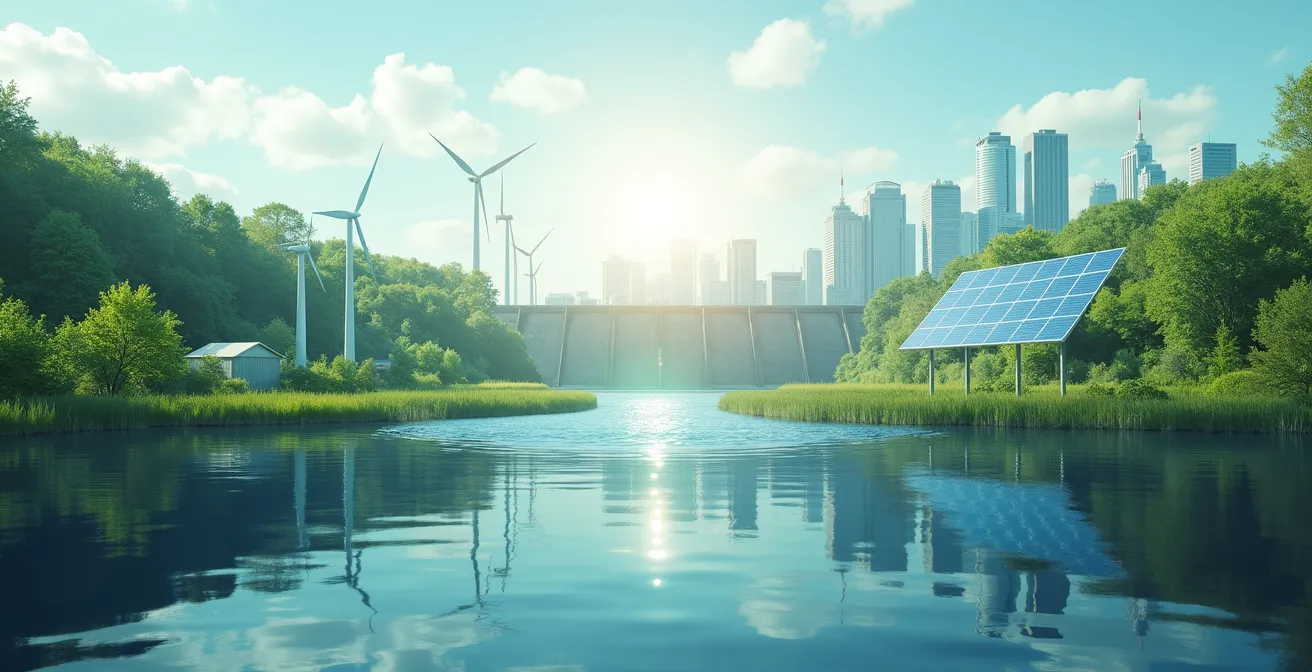 Visualisation comparative symbolique des économies québécoise et ontarienne avec des éléments d'infrastructure énergétique